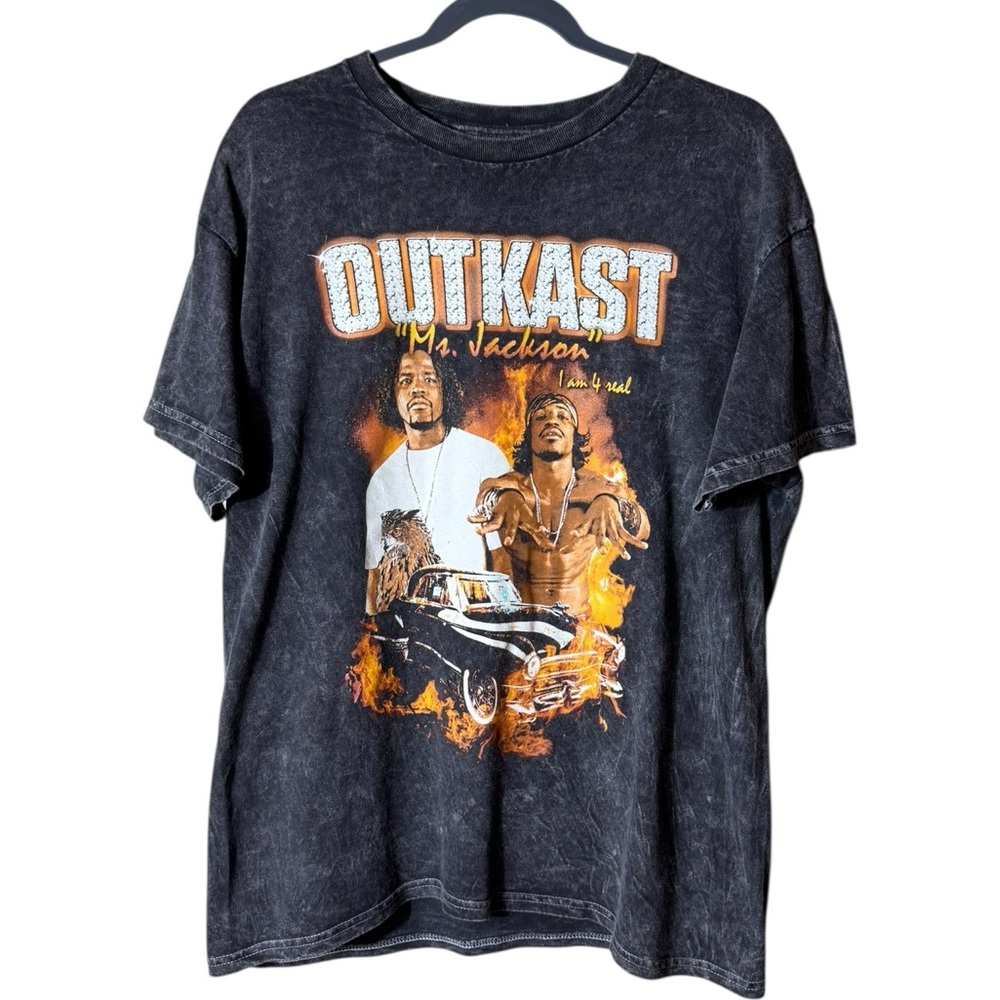 Outkast Ms. Jackson Rap Band‎ Tee Shirt Large Black Hip Hop 90s Y2K